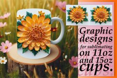 Enchanting 3D Petal Mug Wrap 11oz 15oz Product Image 1