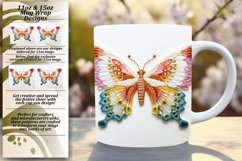 Blooming Butterflies Mug Art for 11oz/15oz Product Image 1