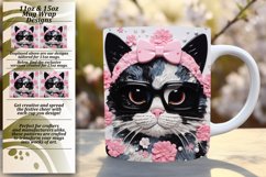 Whisker Wonderland in 3D: Colorful Mug Wrap Product Image 1