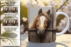 Equestrian Peek a Boo Mug Watercolor Art Product Image 1