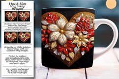 Sublimation Wonders: Love in 3D Mug Wrap Product Image 1