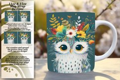 Whimsical Spring Birdy Owl Sublimation Product Image 1