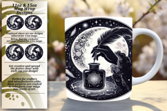 Bright 15oz Mug Wrap Png Design , Mystic Product Image 1