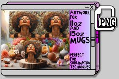 Captivating Grace: Sublimation Mug Wrap Product Image 1