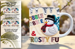Fashionable 11oz Mug Wrap Png Artwork , Holiday Product Image 1