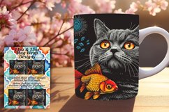 Feline Fun Mug: Sublimated Delight Product Image 1