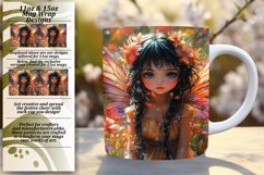 Vivid 11oz Mug Wrap Png Artwork , Fairy Product Image 1