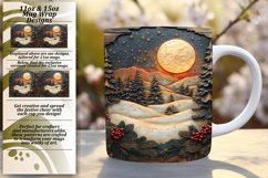 Sleek 11oz Mug Wrap Png Design , Christmas Product Image 1