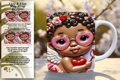 Sublime 11oz Mug Wrap Png Artwork , 3D Cupid Product Image 1
