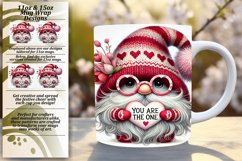 Vibrant 11oz Mug Wrap Png Template , Gnomes Product Image 1