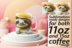 Watercolor Spring Mug Wrap - Adorable Animals Product Image 1