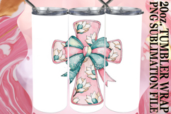 Lively Evenings 20oz tumbler wrap, Flower Cross Product Image 1