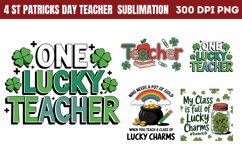 St Patricks Day Teacher Sublimation PNG Product Image 1