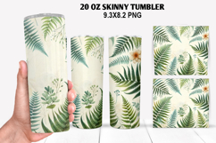 Flower Skinny Tumbler 20oz Wrap Design, Animal Tumbler Wrap Product Image 1