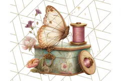 Vintage Butterfly PNG Clipart, Fairytale Cottagecore Images Product Image 2