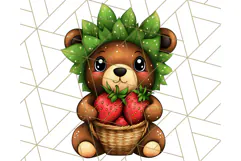 Strawberry Fruit PNG Clipart, Adorable Kawaii Characters Png Product Image 2
