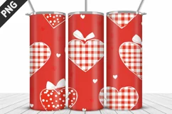 Lovely Hearts Tumbler Design | Valentine's Day Tumbler Wrap Product Image 2