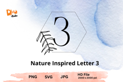 Nature Inspired Letter - Monogram Botanical Alphabet Product Image 1