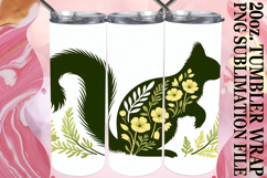 Refreshing days 20oz tumbler wrap, Flower Animals Product Image 1