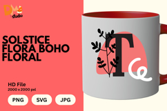 Solstice Flora Boho Floral Monogram Product Image 1