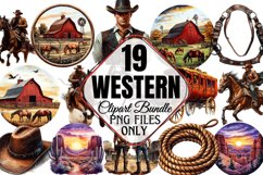 Western Clipart Bundle PNG Product Image 1