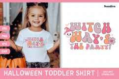 Funny Halloween Toddler Shirt Quote SVG | Witch Way's Product Image 1