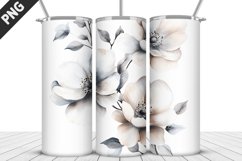 Flowers Tumbler Wrap | Sublimation Design | Tumbler PNG Product Image 1