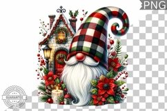 Christmas Gnome Sublimation - Clipart PNG Design Product Image 1