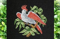 Vintage Cross Stitch White parrot 2 Product Image 1