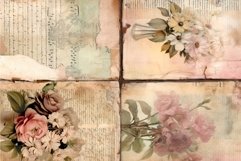 Vintage Ephemera, Floral Junk Journal, Shabby Shic Decor Product Image 7