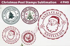 Christmas Post Stamps Merry christmas PNG Product Image 1
