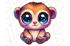 Jungle Creatures Kawaii Clipart PNG, Cute Rainforest Animal Product Image 2