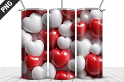 Valentines Love Skinny Tumbler PNG Wrap| Valentines Tumbler Product Image 3