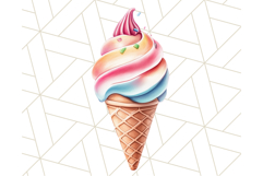 Pastel Sweet Treats Clipart, Ice Cream, Cakes, Donuts Png Product Image 2