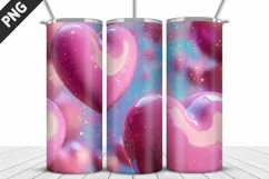 Valentines Love Skinny Tumbler PNG Wrap| Valentines Tumbler Product Image 3