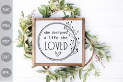 She Designed a Life She Loved SVG Design Product Image 3