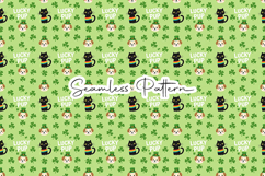St. Patrick's Day Seamless Patterns - Leprechaun &amp; Clovers Product Image 7
