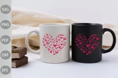 Mom and Baby Heart Couple For Valentine SVG Design Product Image 2