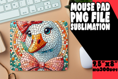 Blissful Mouse Mat Sublimation PNG, Goose Product Image 1