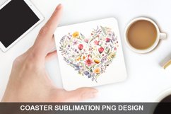 Spring Flower - Coaster Sublimation Design Product Image 1