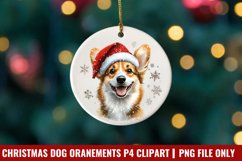Breeds Of Christmas Dog Ornaments Clipart PNG Product Image 1