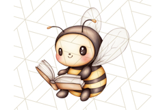 Adorable Bee Clipart PNG, Kawaii Bumblebee Illustrations Product Image 2