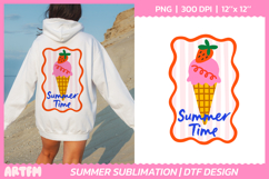 Summer Time DTF Print | Ice Cream Sublimation Design Product Image 1
