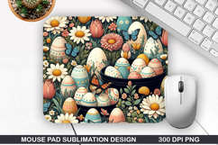 Flowers Mouse Pad Sublimation, Spring Mouse Pad PNG Design Product Image 1