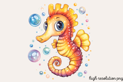 Summer Sea Animals Clipart PNG Product Image 1