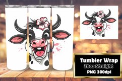 Funny Farmhouse Cow Tumbler Sublimation - 20oz Product Image 1