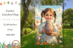 Happy Easter Garden Flag, Welcome Garden Flag Sublimation Product Image 1