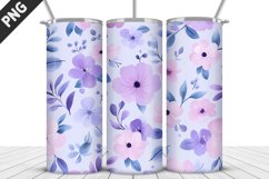 Flowers Tumbler Wrap| Sublimation Design | Tumble PNG Product Image 5