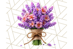 Pastel Flower Bouquet PNG Clipart, Elegant Floral Art Product Image 2