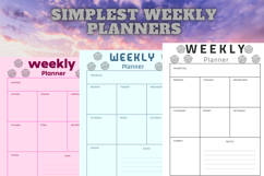 best simplest weekly planner freebie 44,free Weekly planners Product Image 2